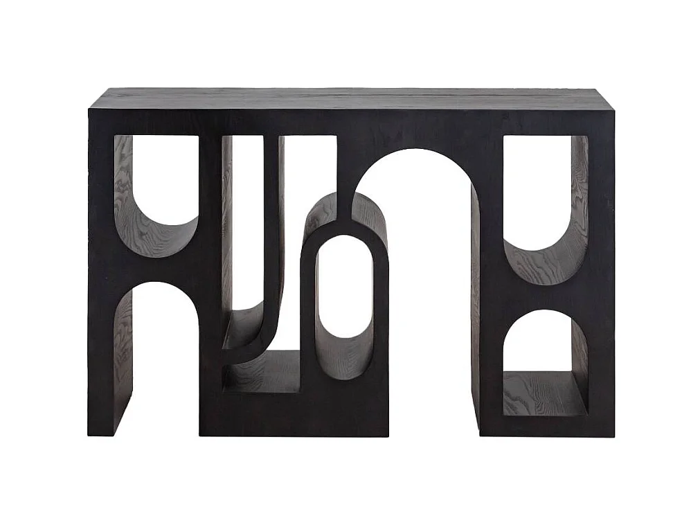 Consola de roble negro Octave con gran espacio de almacenamiento