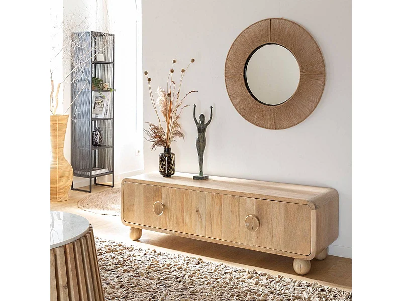 Meuble TV en bois de manguier Horta