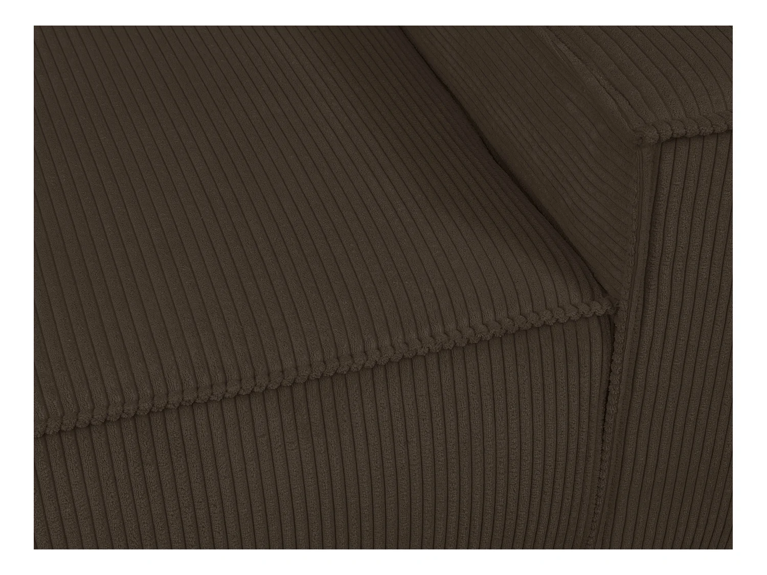 Poltrona in Velluto a coste Marrone - AMELIA