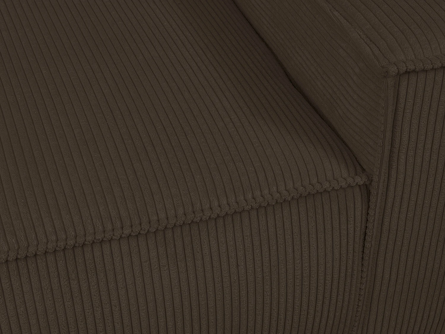 Sillón de terciopelo marrón AMELIA