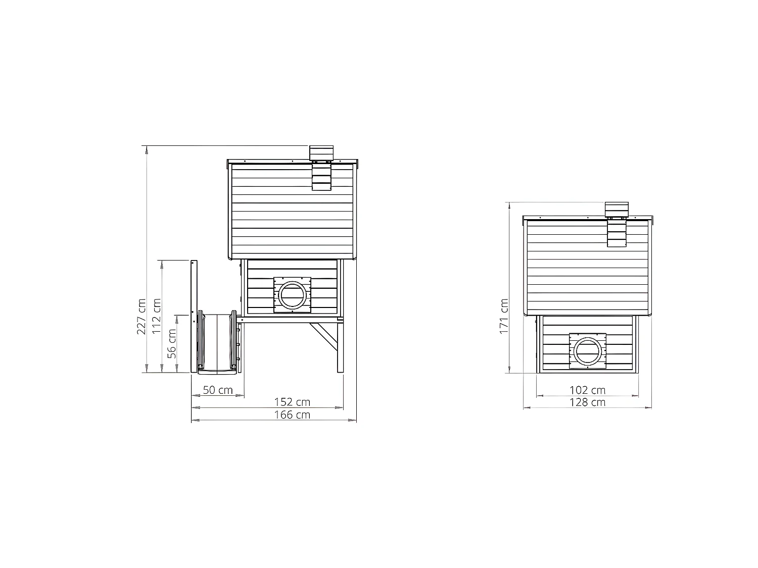 Maisonnette en bois pour enfants Fantasia 300 Naturel - Exit Toys