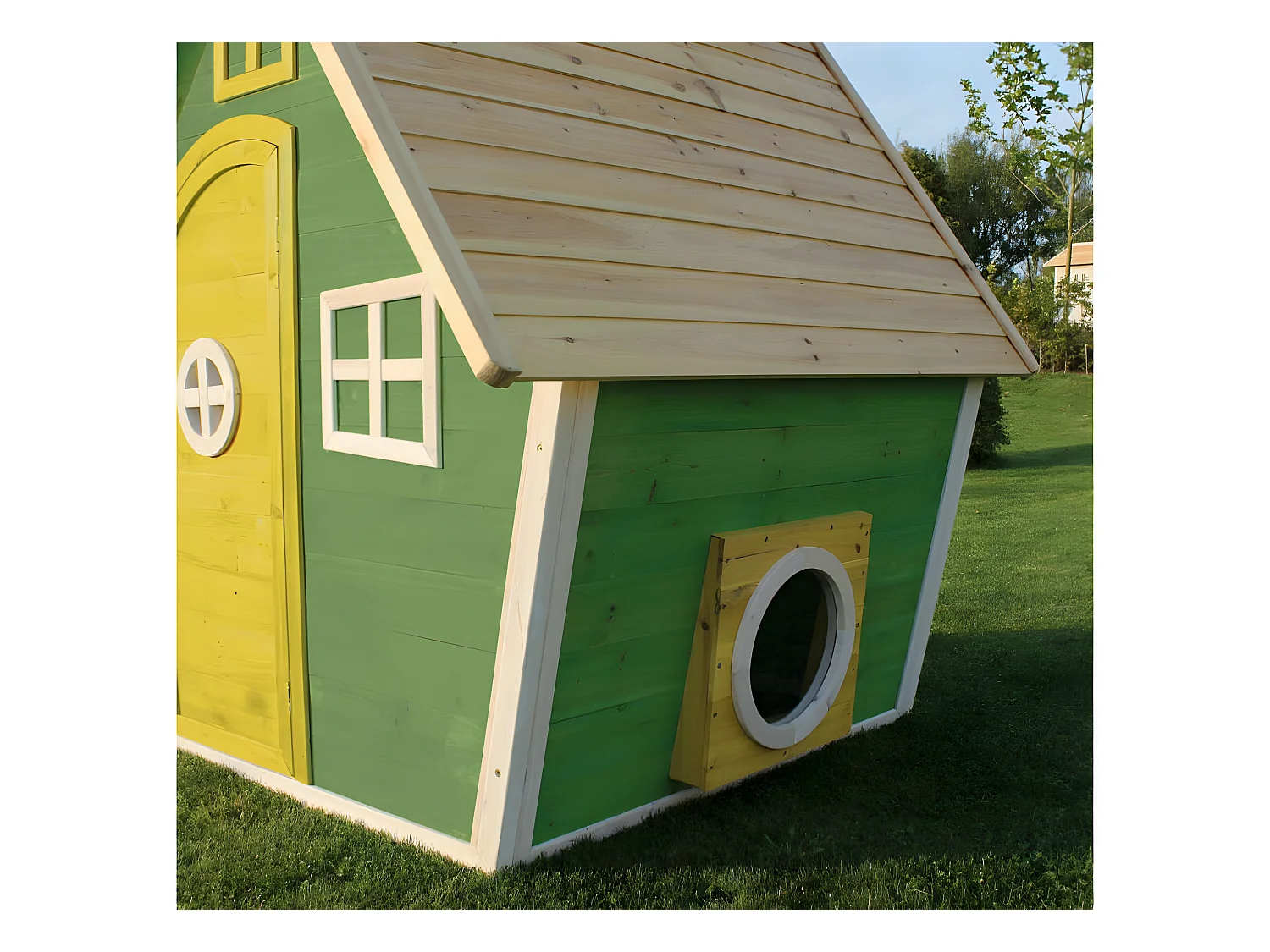 Maisonnette en bois pour enfants Fantasia 100 Vert - Exit Toys