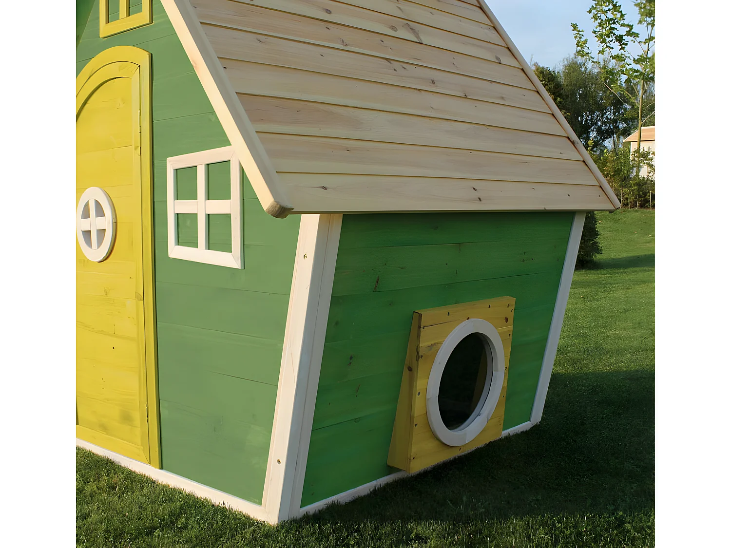 Maisonnette en bois pour enfants Fantasia 100 Vert - Exit Toys