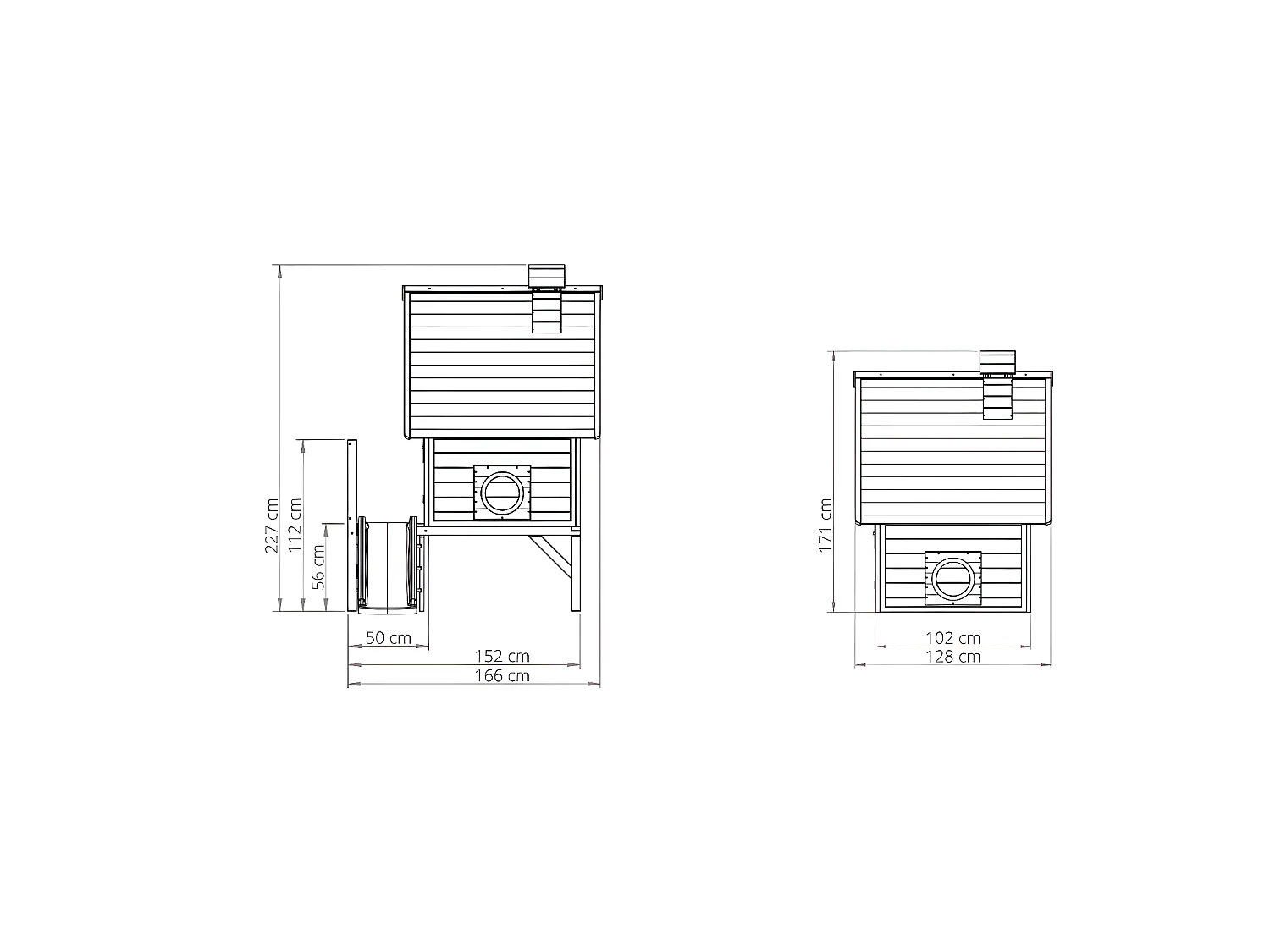 Maisonnette en bois pour enfants Fantasia 300 Vert - Exit Toys