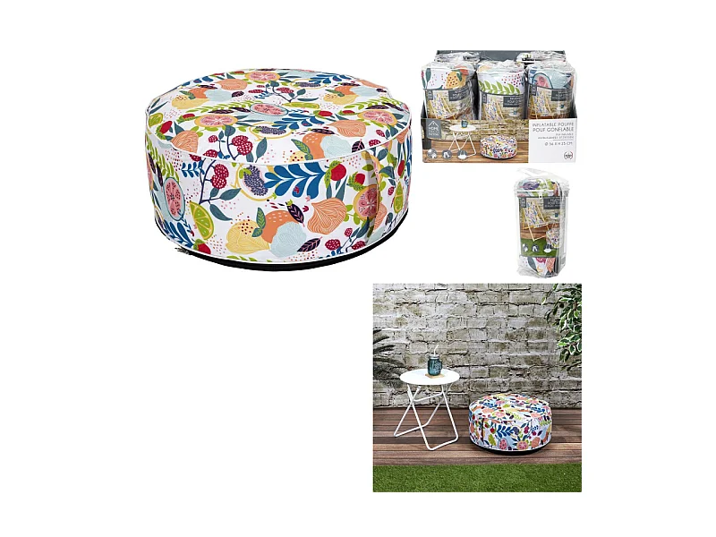 Pouf Gonflable Peps - Lot De 6 Multicolore