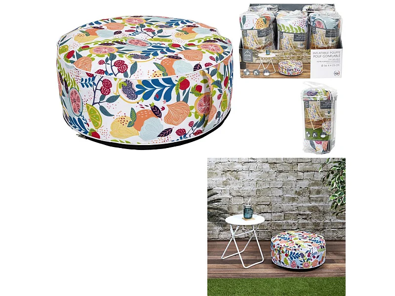 Pouf Gonflable Peps - Lot De 6 Multicolore