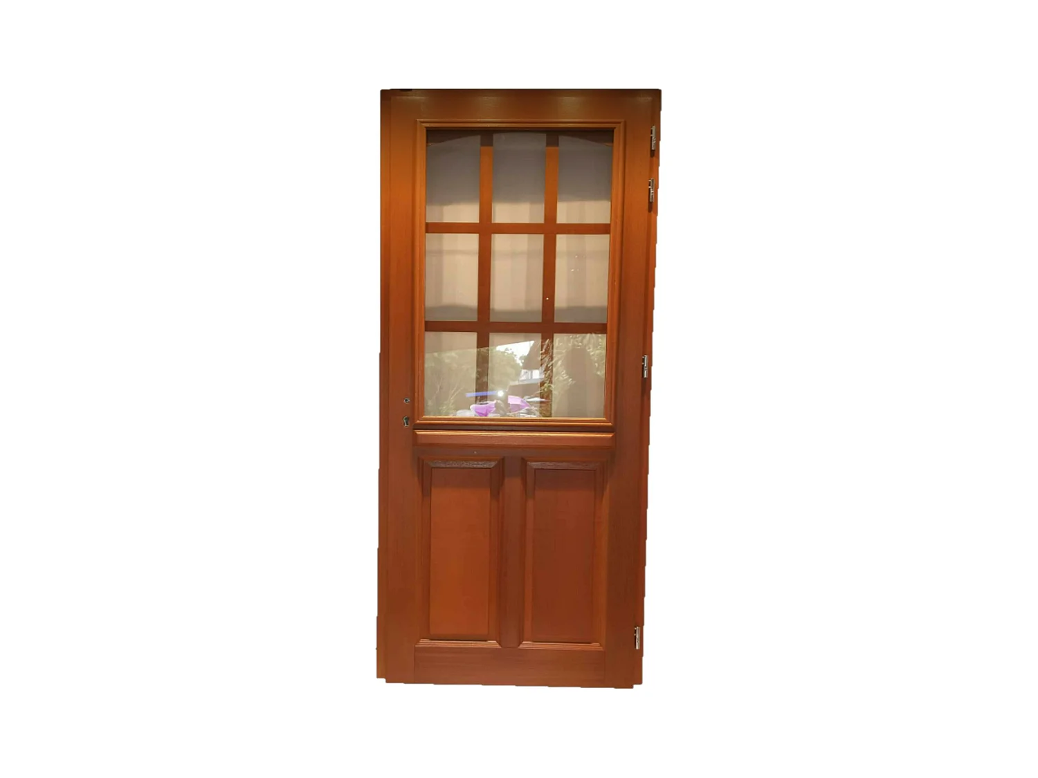 Porte d'entree Bois vitree, Agatha, H,215xl,90  p,gauche Cote Tableau