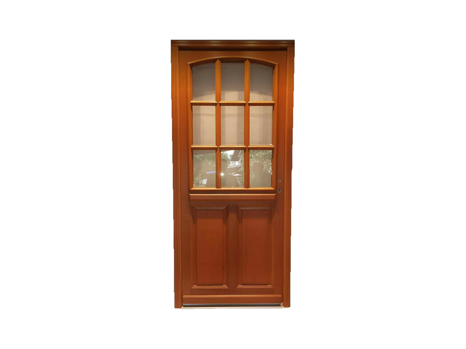 Porte D'Entrée Bois Vitrée, Agatha, H,215Xl,90 P,Gauche Cote Tableau
