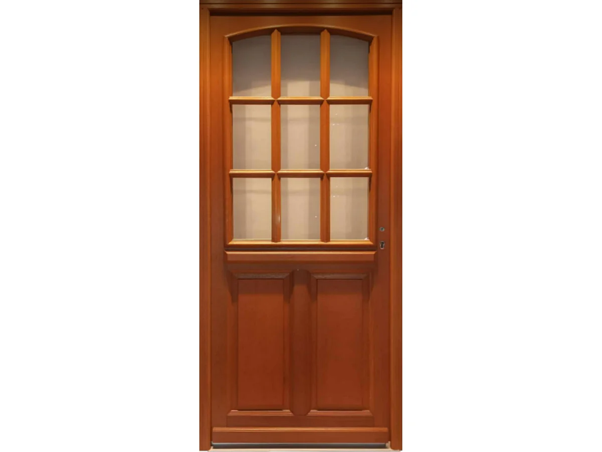 Porte D'entrée Bois Vitrée Agatha, H.215xl.90 Côte Tableau P.gauche Gd Menuiseries