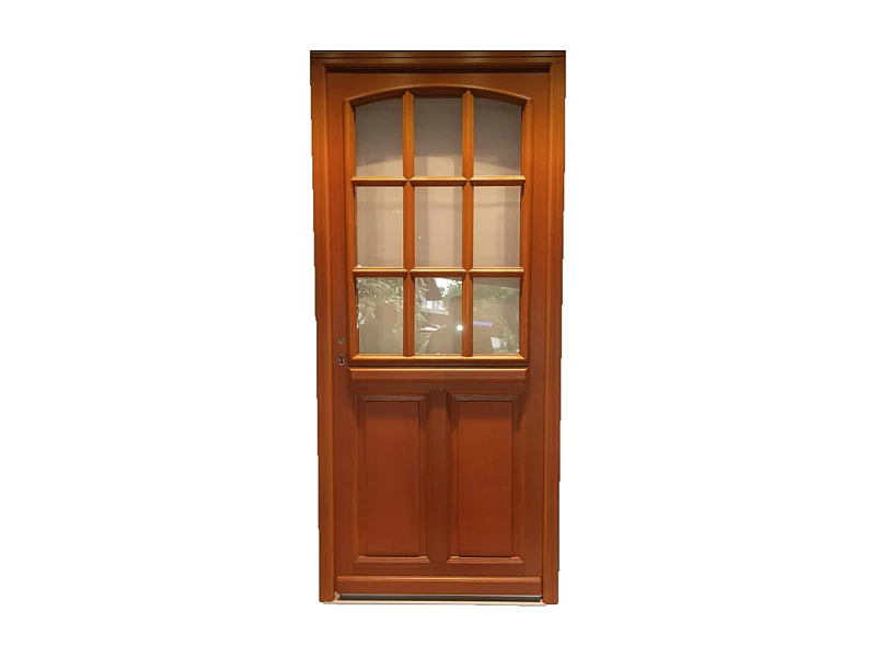 Porte d'entree Bois vitree, Agatha, H,215xl,90  p, droit Cote Tableau