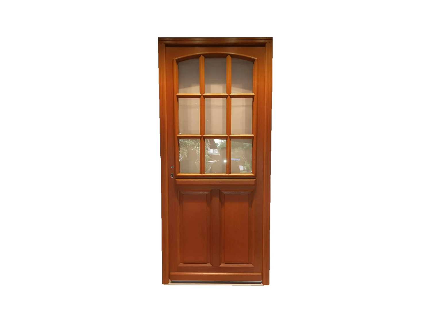 Porte d'entree Bois vitree, Agatha, H,215xl,90  p, droit Cote Tableau