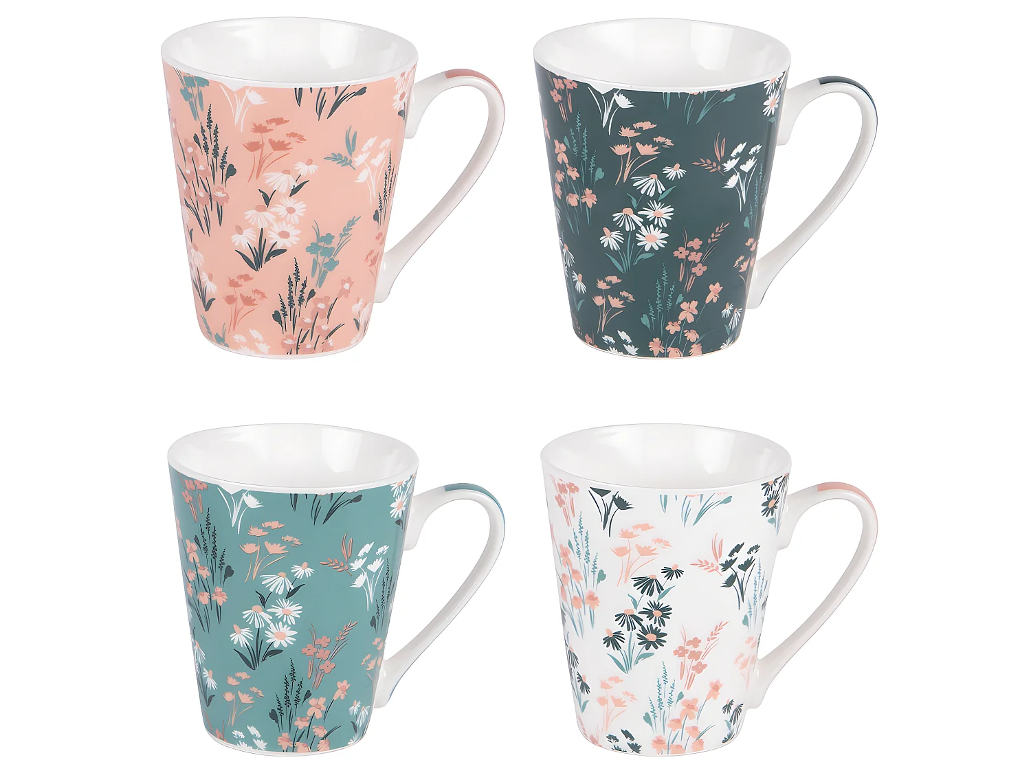 Coffret de 4 mugs Joy 31 cl
