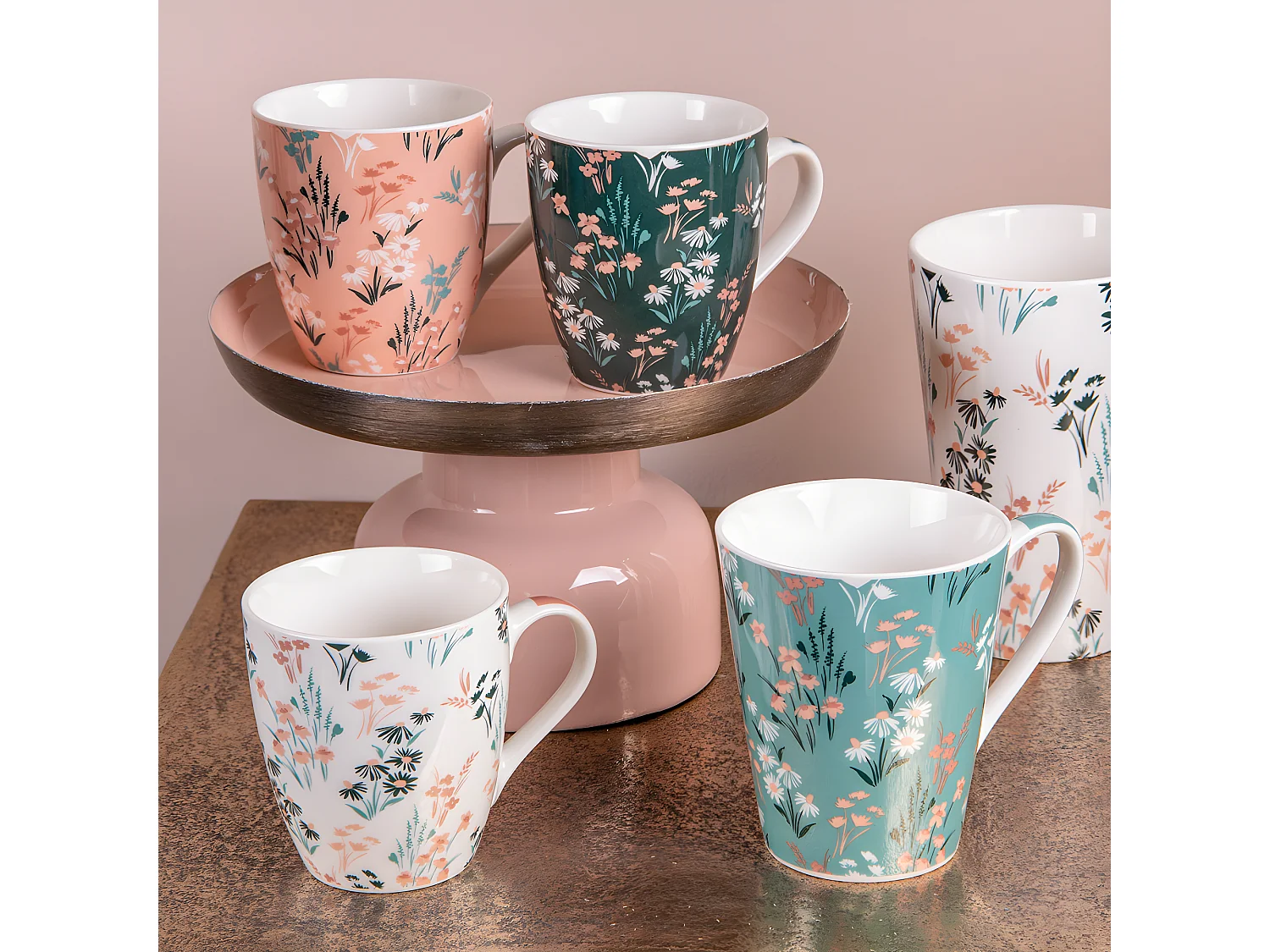 Coffret de 4 mugs Joy 31 cl