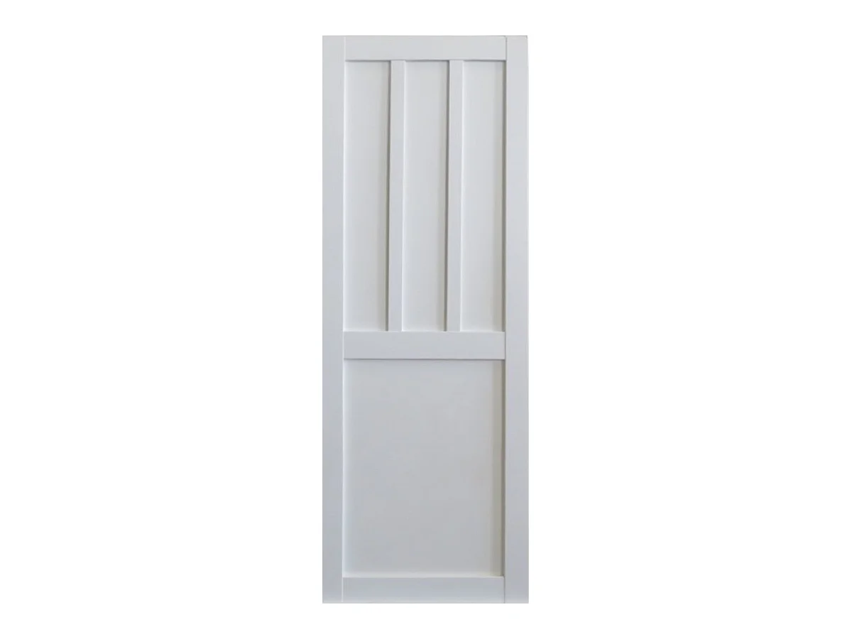 Porte Coulissante Atelier 2 Panneaux Blanc Avec Meneaux H204 X L73 Gd Menuiseries