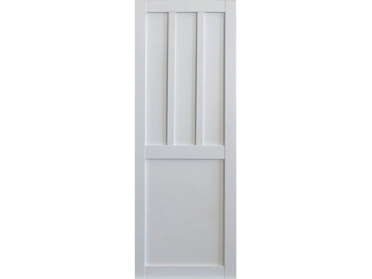 Porte Coulissante Atelier 2 Panneaux Blanc Avec Meneaux H204 X L83 Gd Menuiseries