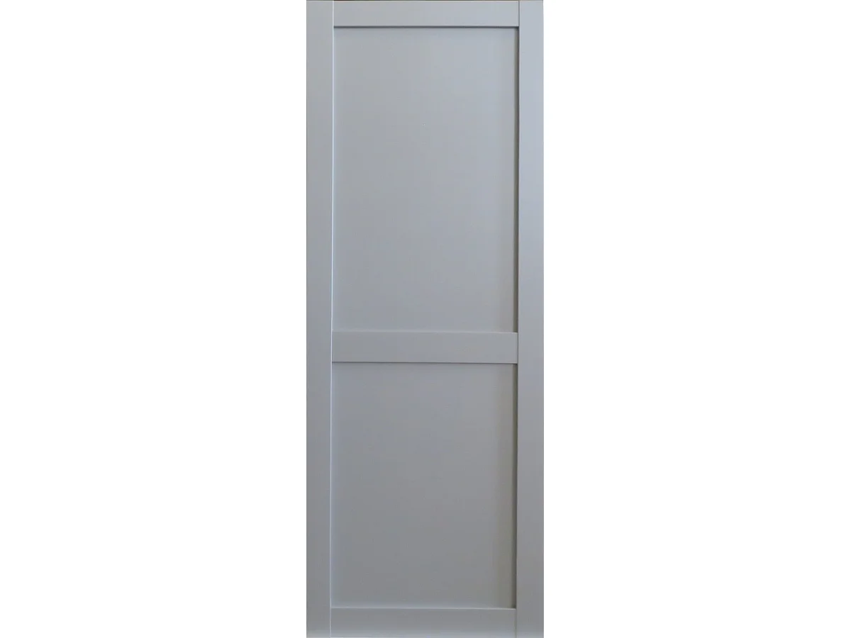 Porte Coulissante Athena 2 Panneaux Ral7035 H204 X L83 Gd Menuiseries
