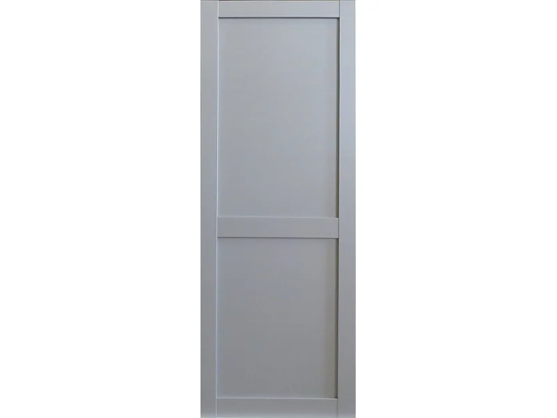 Porte Coulissante Athena 2 Panneaux Ral7035 H204 X L83 Gd Menuiseries