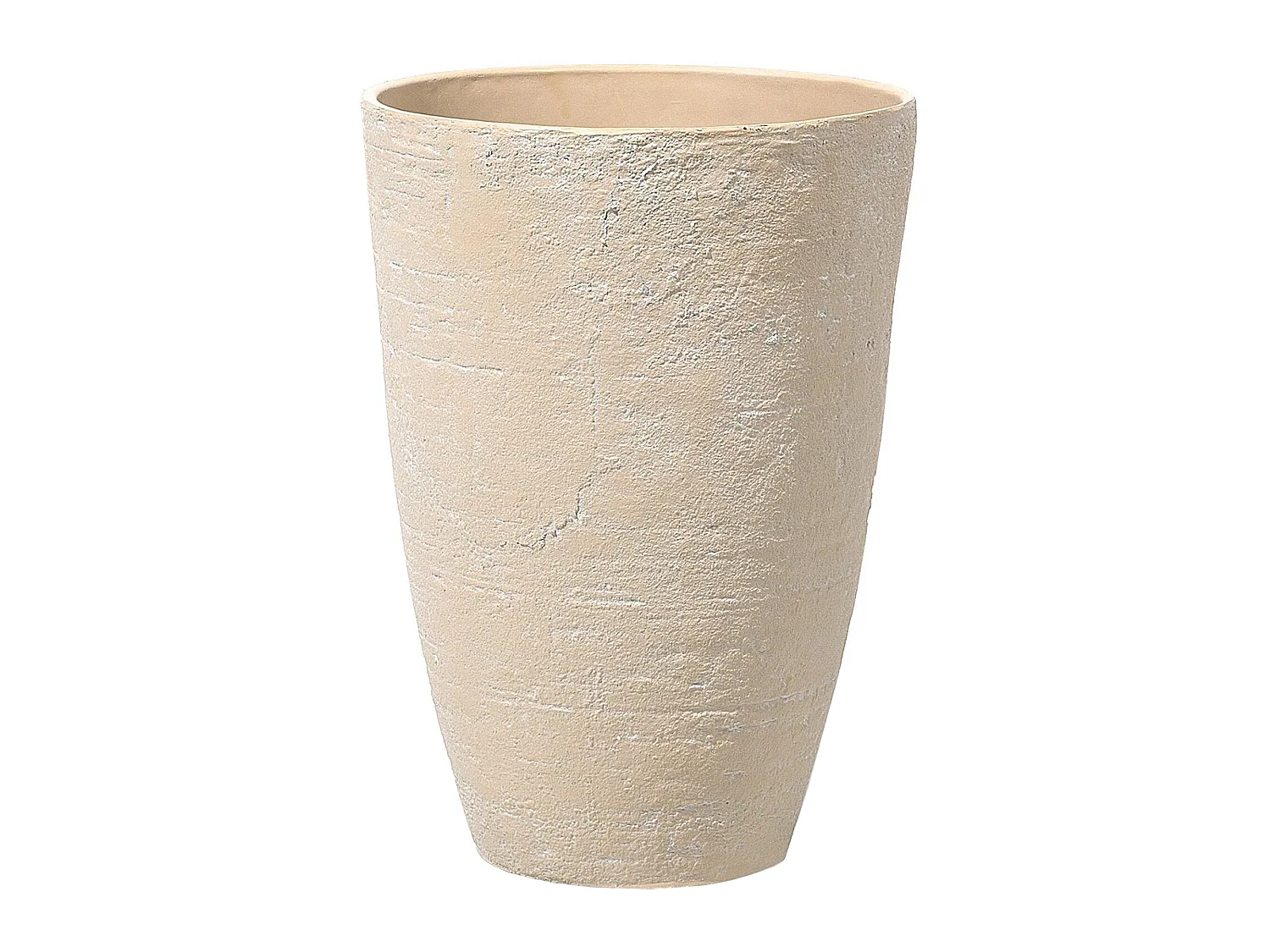 Lot de 2 pots de fleurs CAMIA 43 cm Beige
