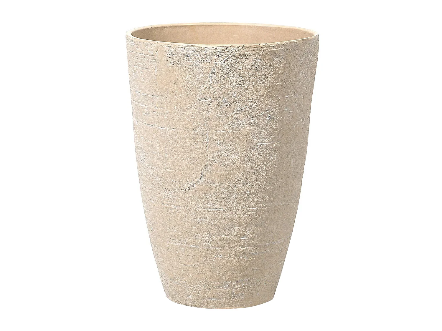 Lot de 2 pots de fleurs CAMIA 43 cm Beige