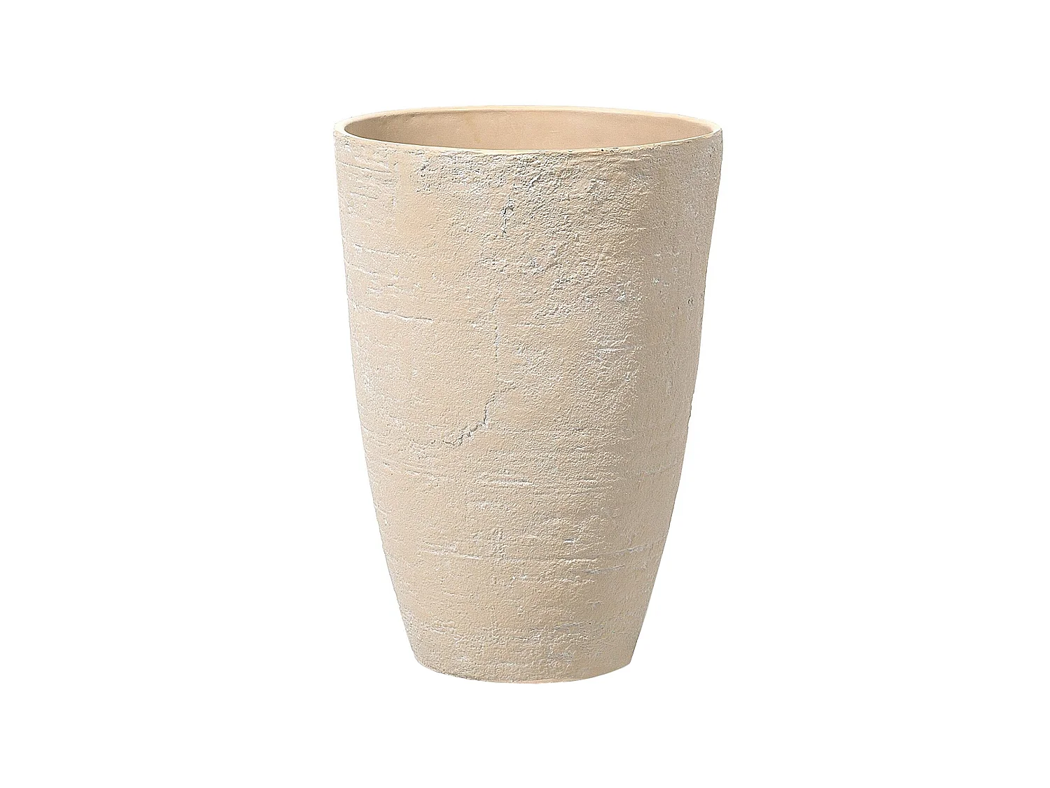 Set van 2 bloempotten CAMIA Steen 43 cm Beige