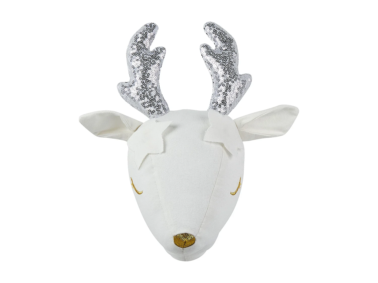 Décoration murale pour enfants Chevreuil SUZY Coton 29 cm Blanc