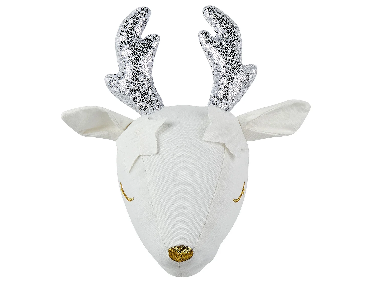 Décoration murale pour enfants Chevreuil SUZY Coton 29 cm Blanc