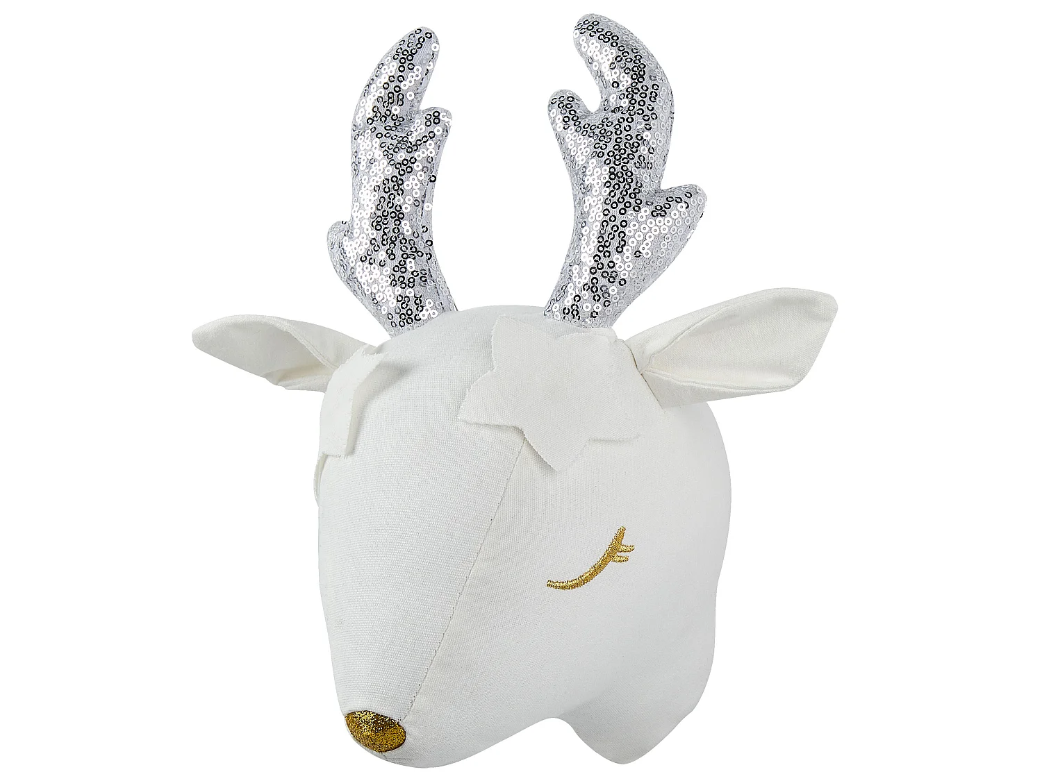 Décoration murale pour enfants Chevreuil SUZY Coton 29 cm Blanc