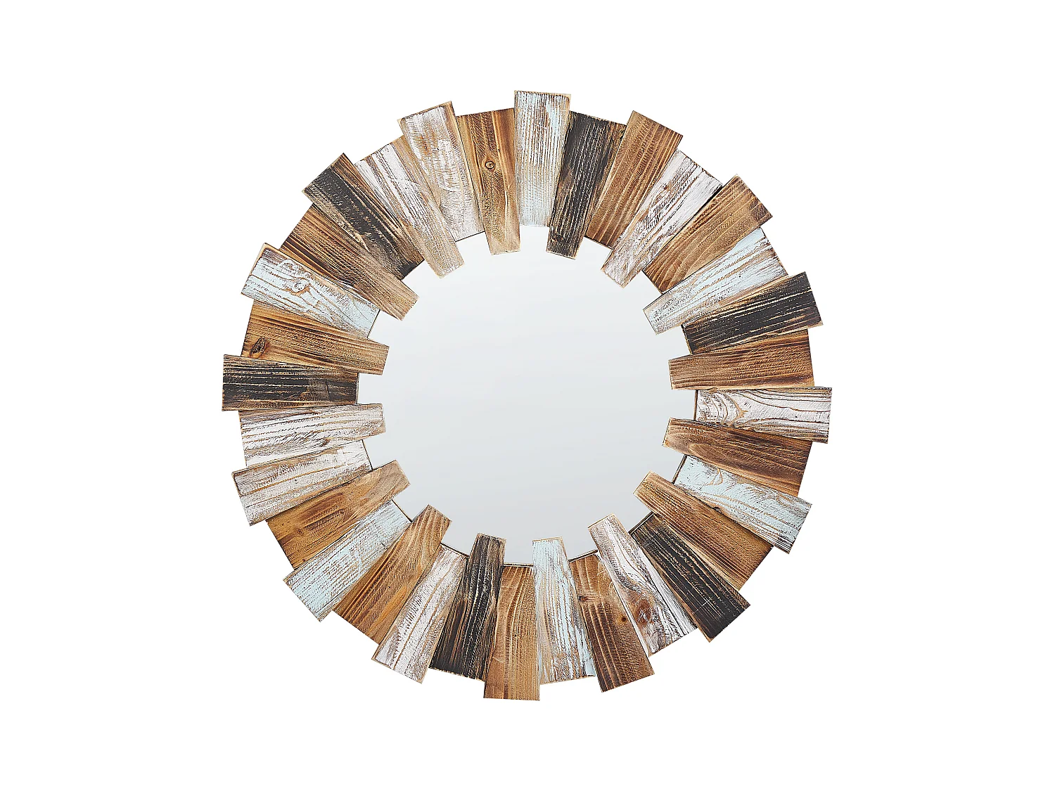 Lustro ścienne ECATEPEC 66 cm 66 cm Brązowy