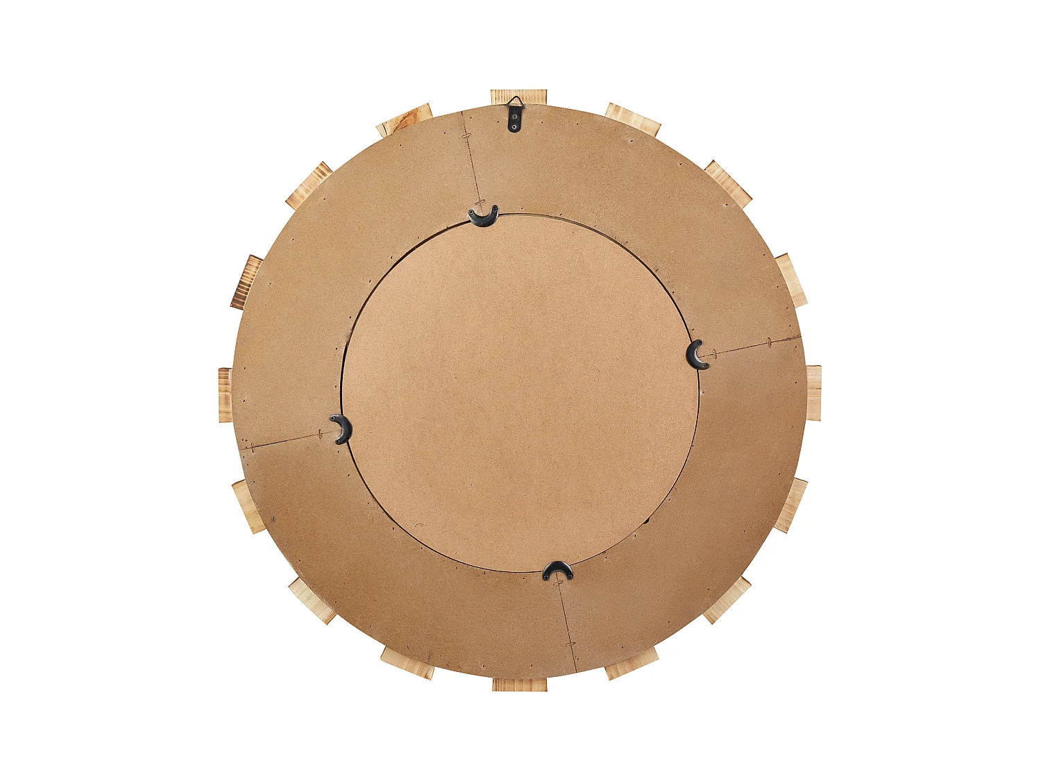 Lustro ścienne ECATEPEC 66 cm 66 cm Brązowy