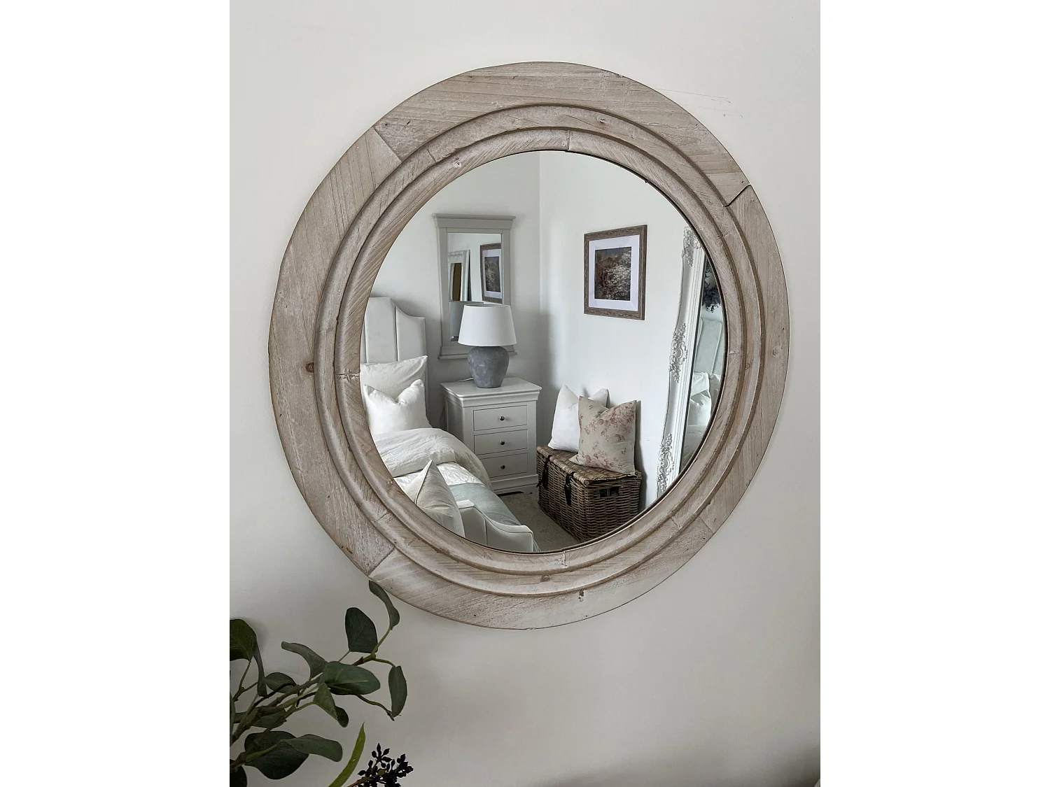 Specchio DELICIAS 60 cm 60 cm Bianco sporco