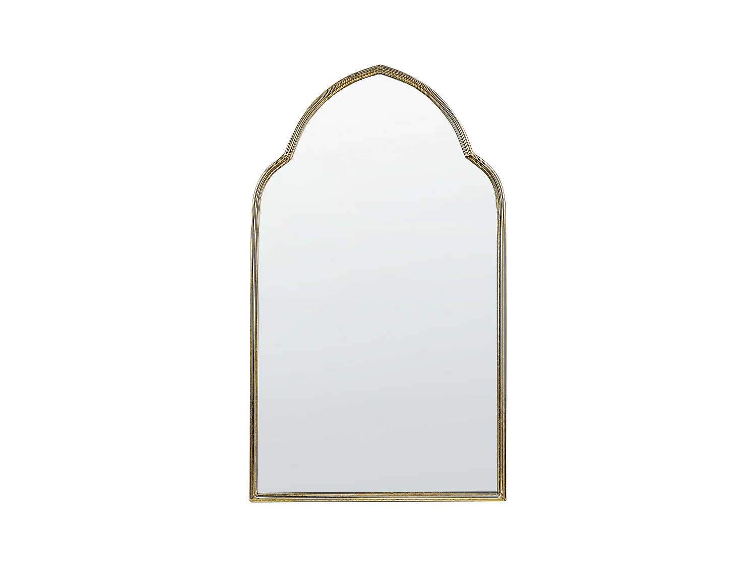 Wandspiegel mit Rahmen Metall gold 58 x 104 cm orientalisch Glamourös Aconchi