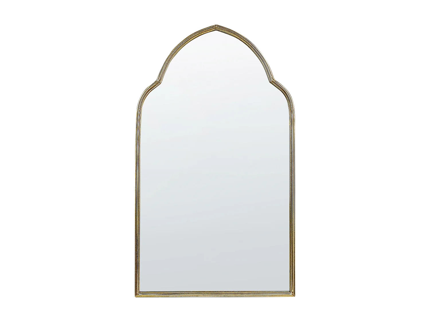 Wandspiegel mit Rahmen Metall gold 58 x 104 cm orientalisch Glamourös Aconchi
