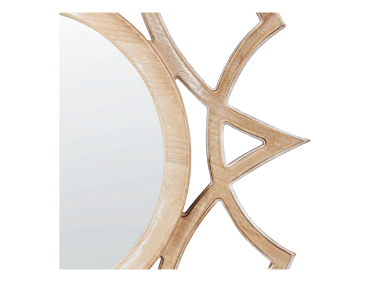 Wandspiegel ZAPOPAN 60 cm 60 cm Lichtbruin