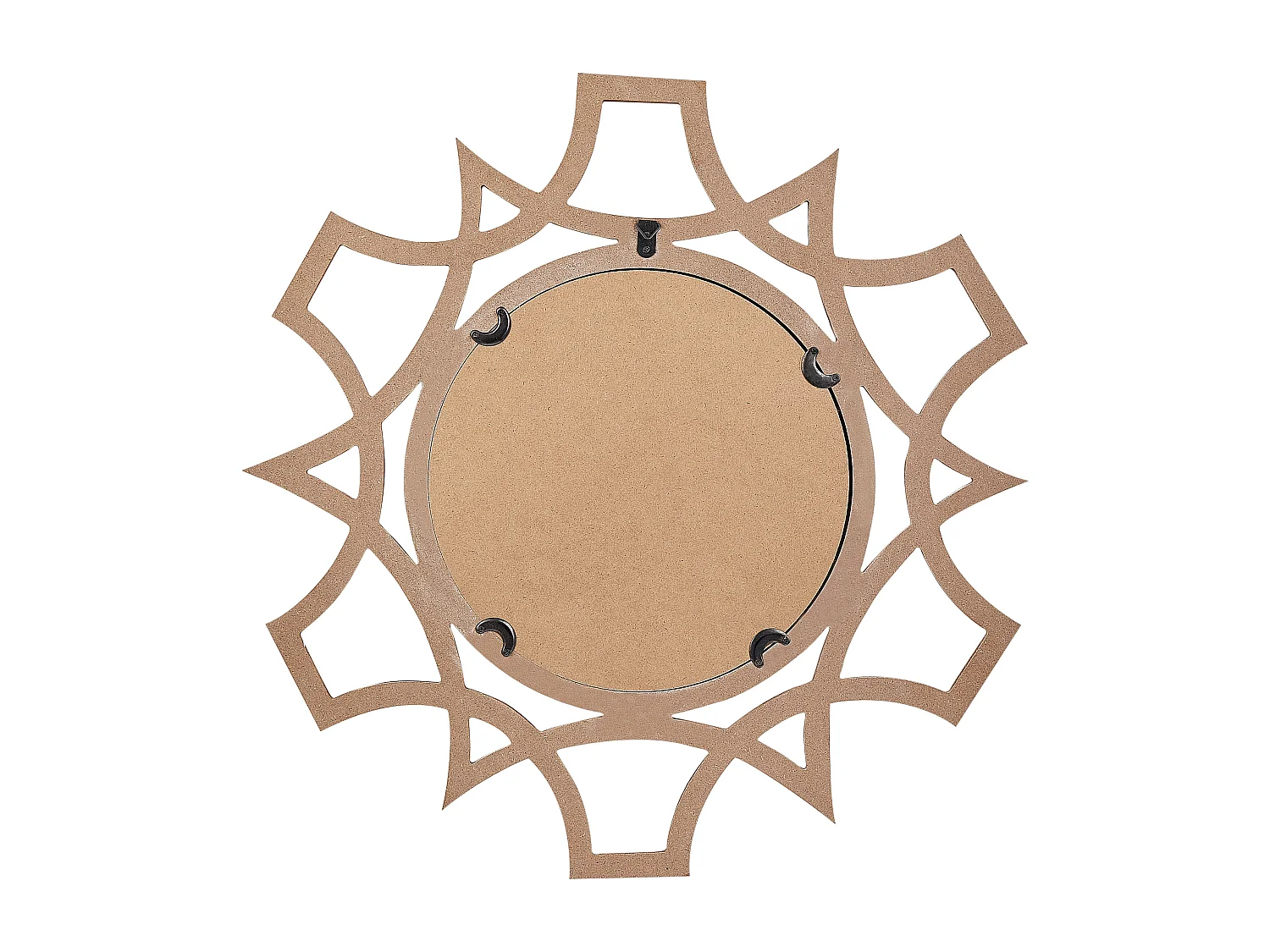 Espelho ZAPOPAN 60 cm 60 cm Castanho claro