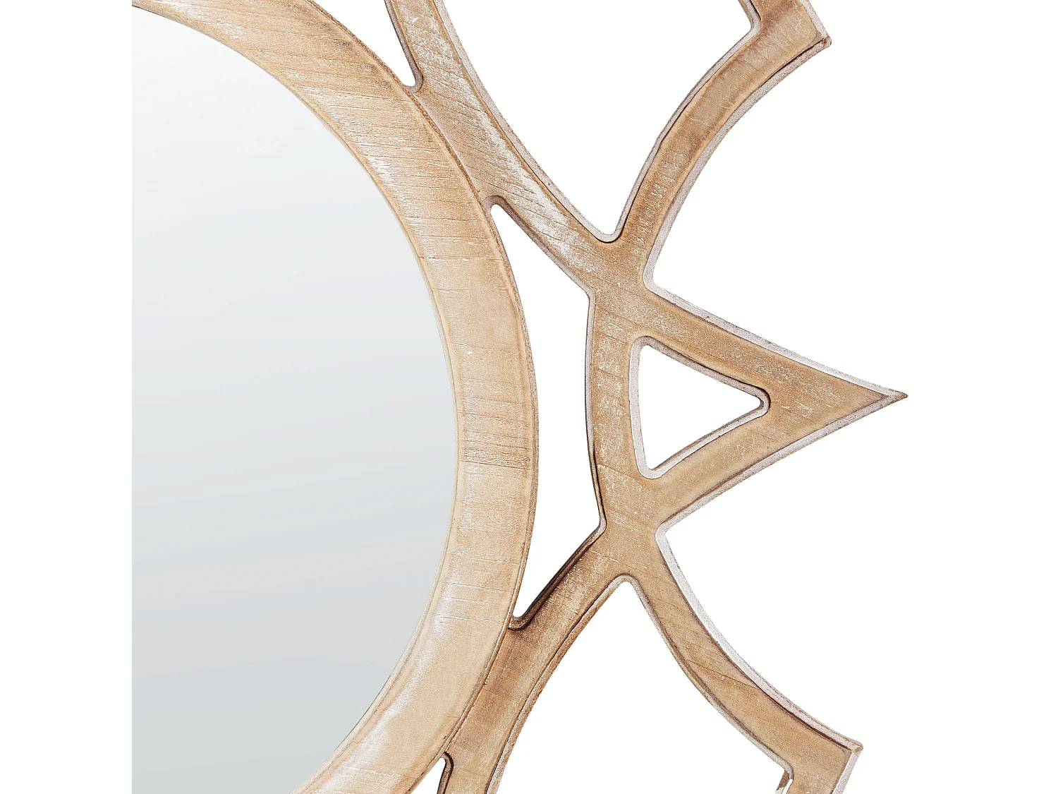 Espelho ZAPOPAN 60 cm 60 cm Castanho claro