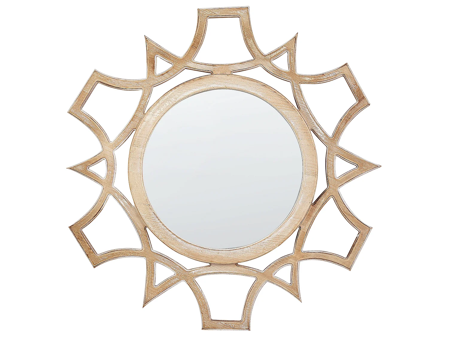 Miroir ZAPOPAN 60 cm 60 cm Marron clair