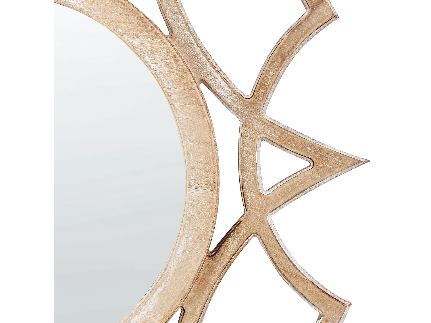 Miroir ZAPOPAN 60 cm 60 cm Marron clair