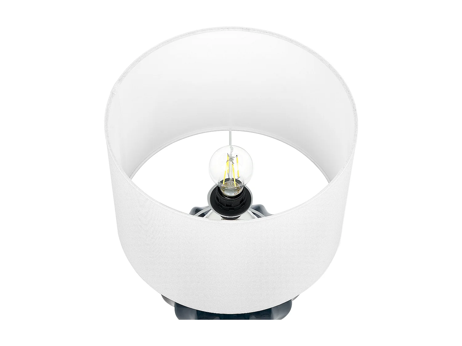 Lampe à poser NERIS Céramique Bleu foncé