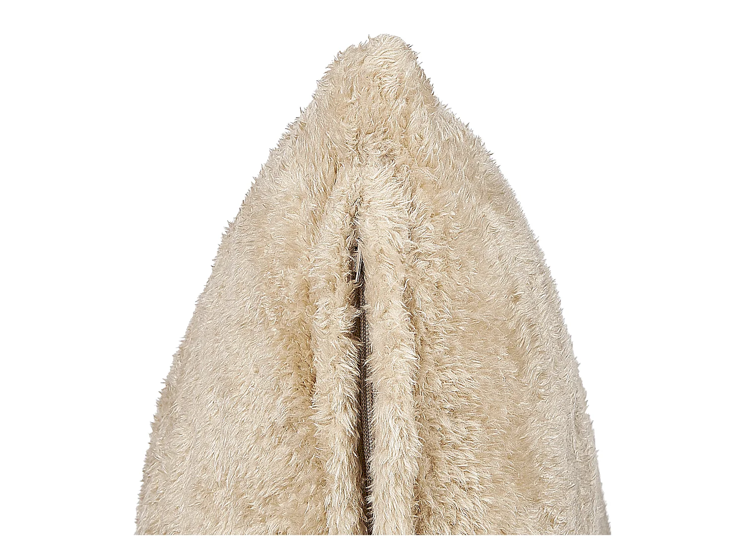 Coussin PILEA Fourrure synthétique 45 x 45 cm Beige Unicolore