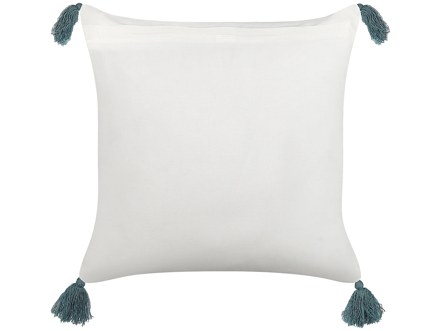 Coussin CORNUS Coton 45 x 45 cm Bleu Motif floral