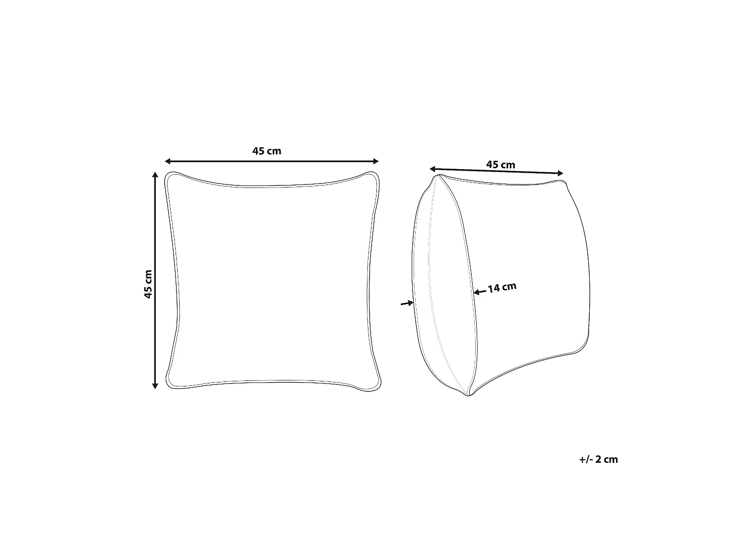 Poduszka dekoracyjna PILEA Sztuczne futro 45 x 45 cm Burgundowy Jednolity