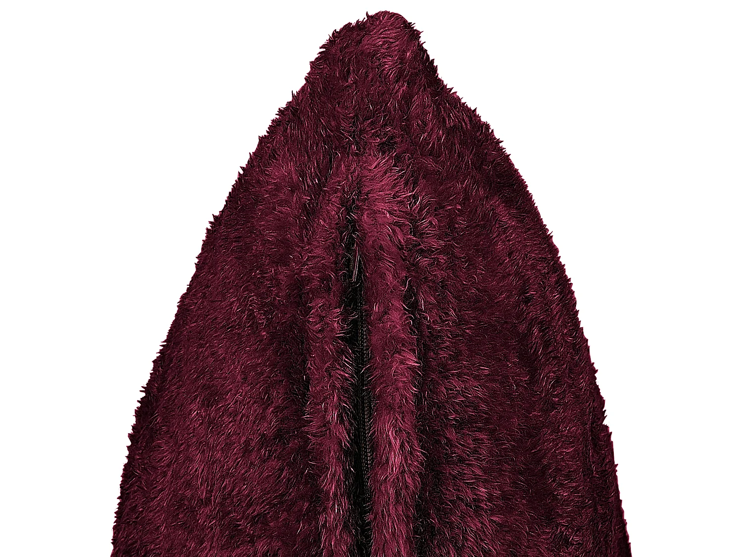 Dekokissen PILEA Webpelz 45 x 45 cm Burgunderrot Ohne Muster