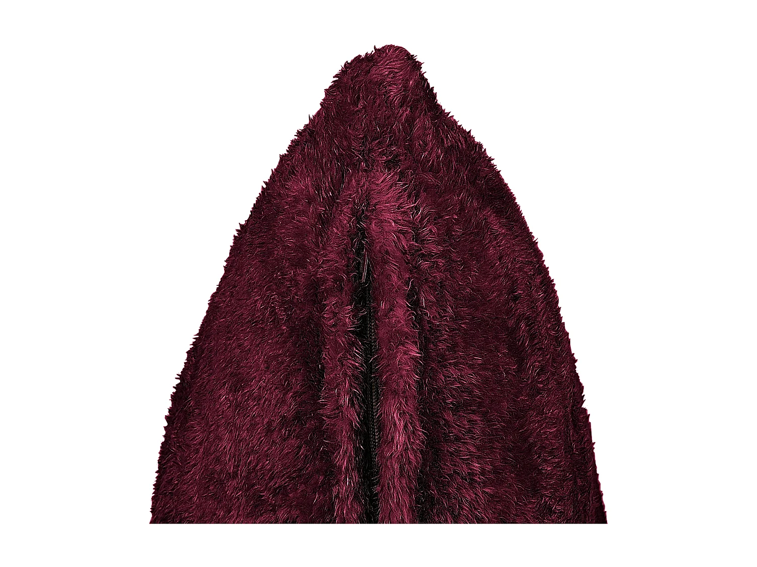 Sierkussen PILEA Nepbont 45 x 45 cm Bordeaux Effen