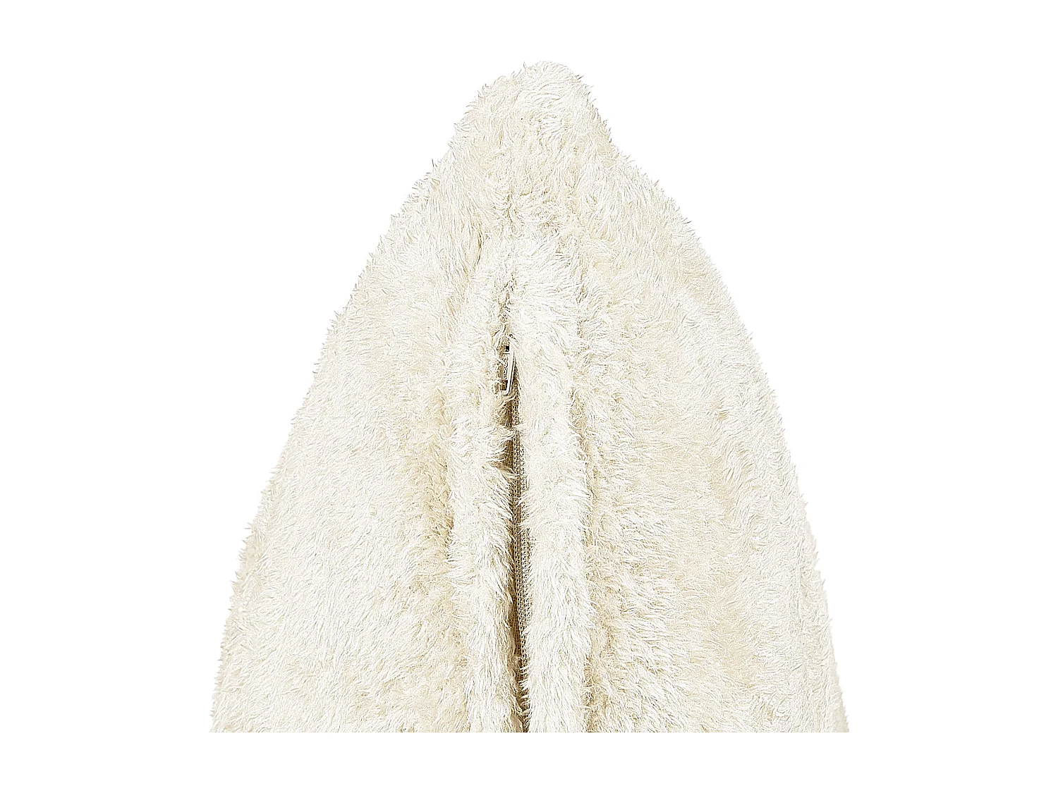 Coussin en fausse fourrure beige clair 45 x 45 cm PILEA