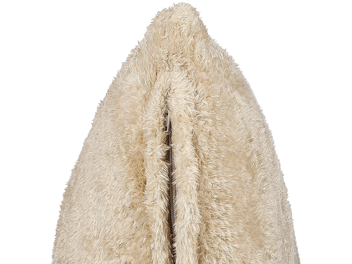 Dekokissen 2er Set PILEA Webpelz 45 x 45 cm Beige Ohne Muster