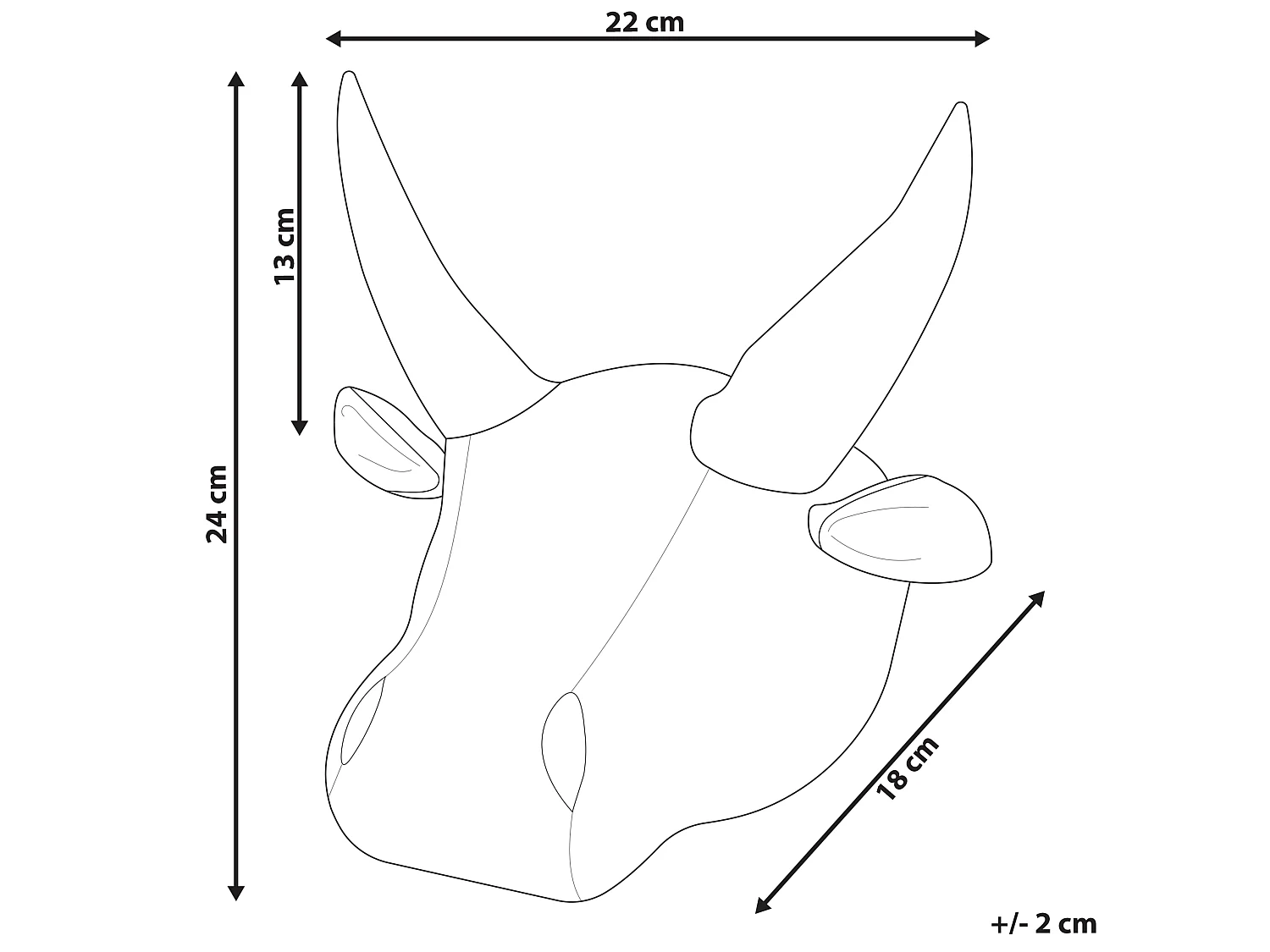 Wanddecoratie voor kinderen GEOFFREY Katoen 24 cm Wit
