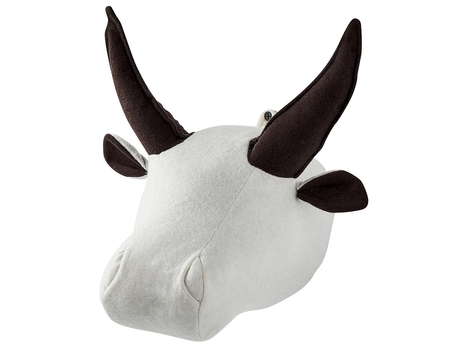 Décoration murale pour enfants Taureau GEOFFREY Coton 24 cm Blanc