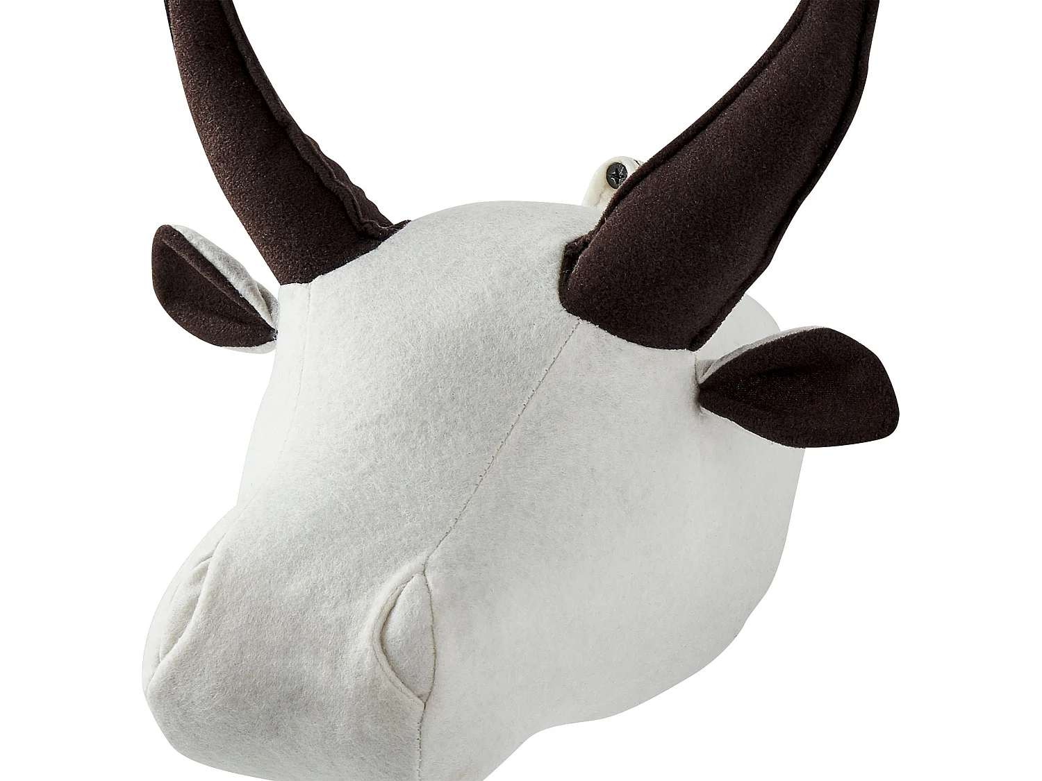 Décoration murale pour enfants Taureau GEOFFREY Coton 24 cm Blanc