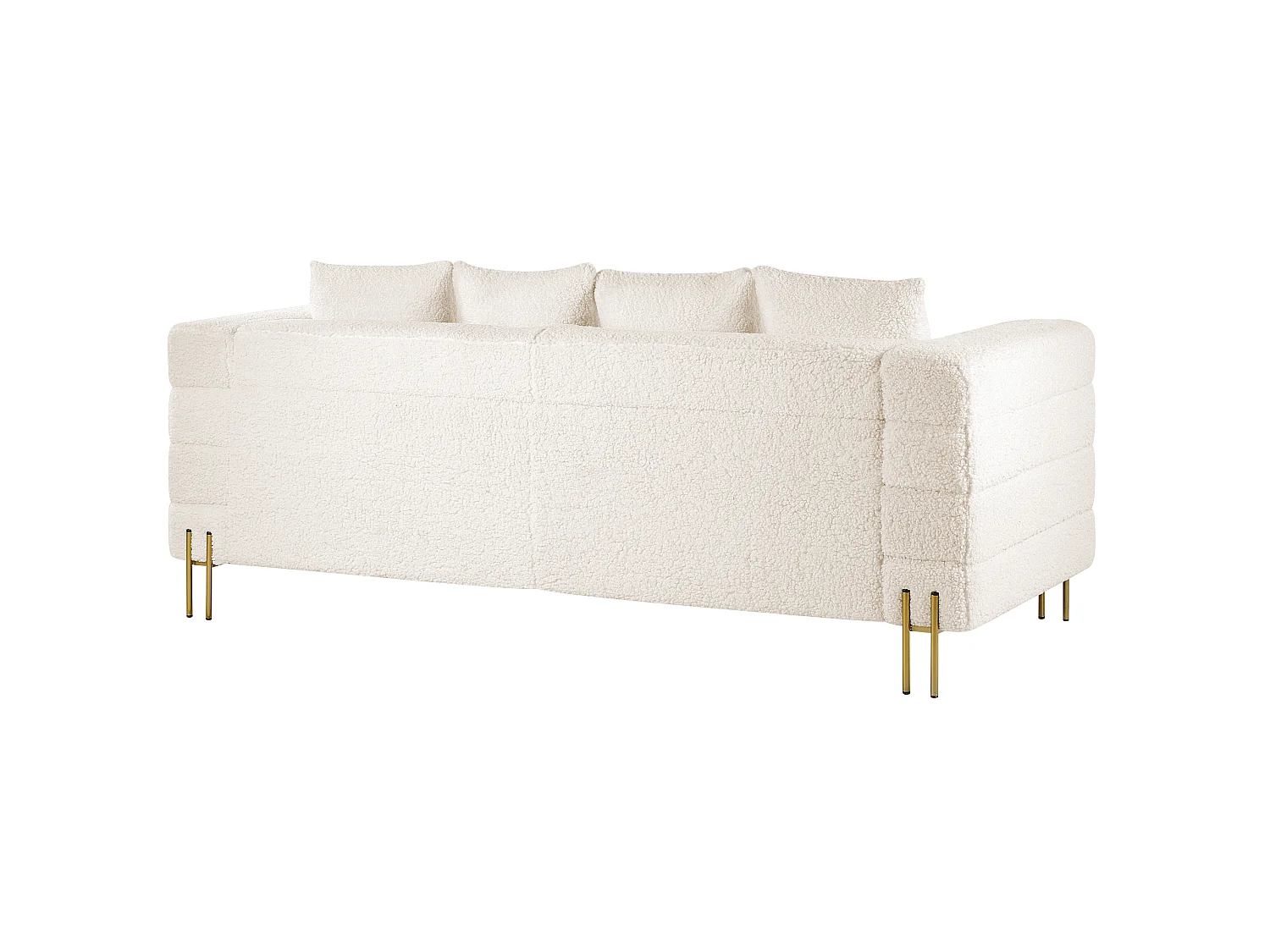 Bank GRANNA Bouclé Wit 3-zitter