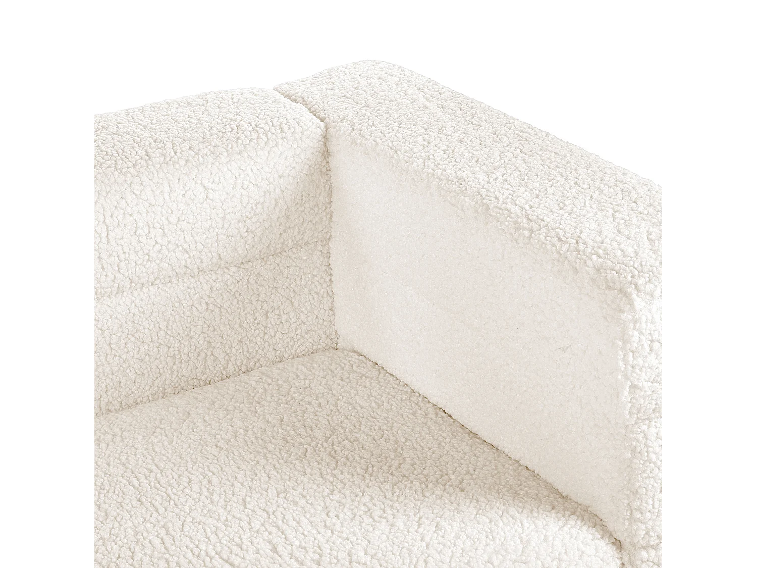 Bank GRANNA Bouclé Wit 3-zitter